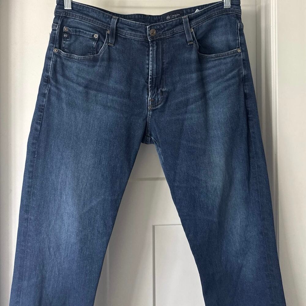 AG Adriano Goldschmied Jeans Mens 35x34 The Everett Slim Straight Dark Wash - Picture 4 of 11